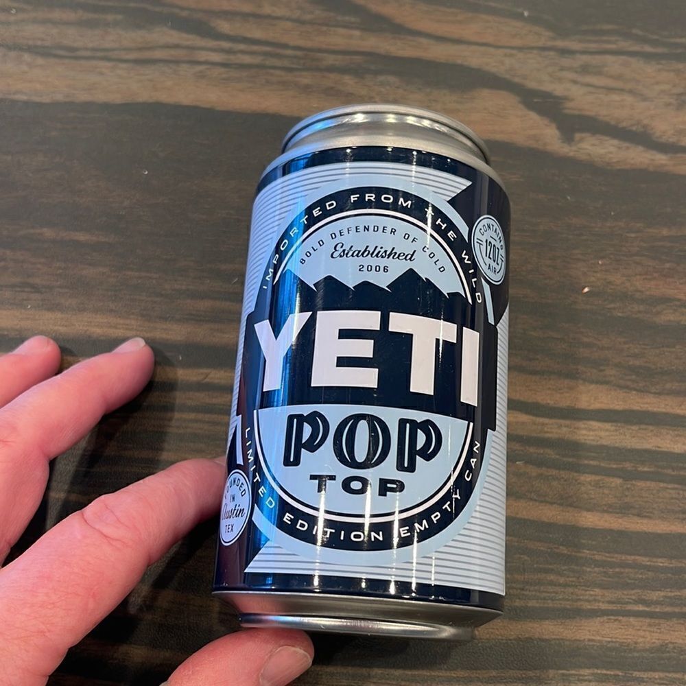 Yeti, imitation beer can, stash can, put keys in it, hide stuff. New. Cool gift.